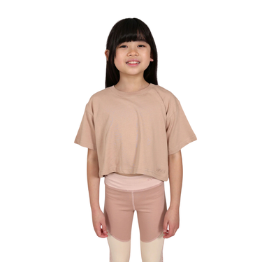 Svante Girls Glow Earthknit™ Crop-T-Shirt | Regenerative Cotton